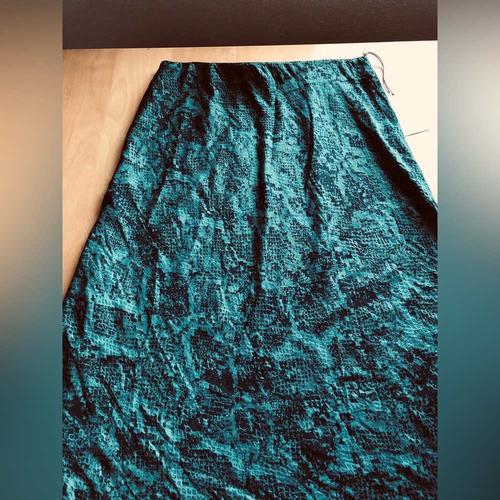 A New Day Green Midi Skirt